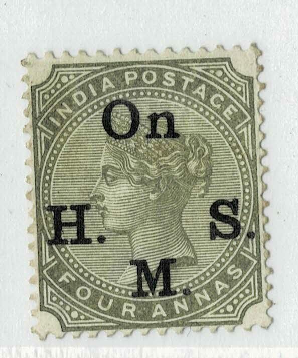  India- 1883-99- SERVICE ON H SM TYPE 09 SG NO 044 HCV