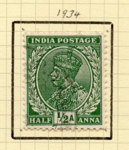 India 1932-36 Early Early Issue Fine Used 1/2a. NW-199483