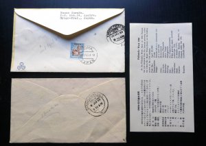 Sehr Selten 1960 Japan“ Court Lady” auf 02 Abdeckung + Rund zu Karachi Pakistan