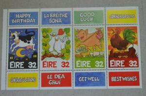 Ireland stamps happy birthday 2 sheets of four