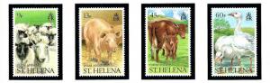 St Helena 524-27 MNH 1990 Farm Animals