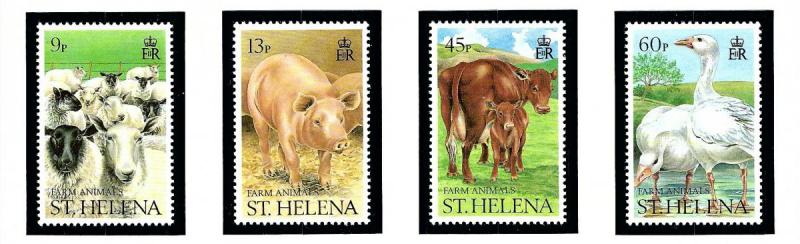 St Helena 524-27 MNH 1990 Farm Animals