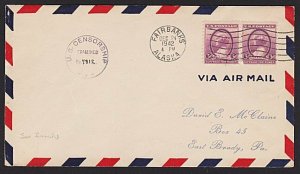 USA 1942 cover ex Fairbanks Alaska with interesting censor notice...........6378