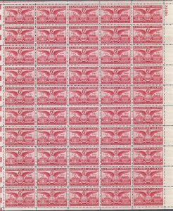 Bicent. of Alexandria VA 6c Airmail stamps Scott C40 Pane of 50 MNH Good Gum