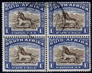 South Africa  # 62  Used  VF CDS  block of 4   Cat.  $ 20