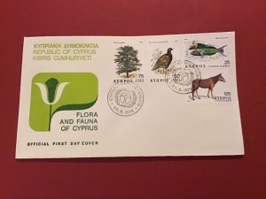 Cyprus First Day Cover Flora and Fauna of Cyprus 1979  Stamp Cover R43031