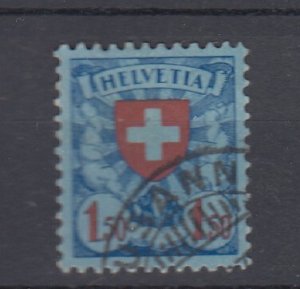 J30084, 1924 switzerland used #202 cross