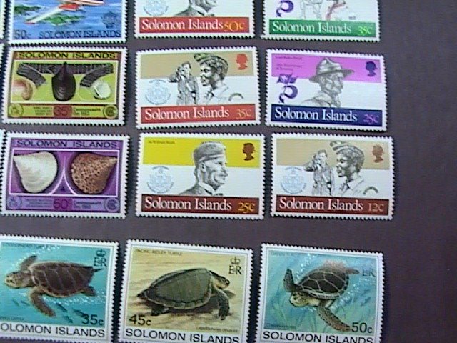 SOLOMON ISLANDS # 481-501 -MINT/NEVER HINGED-- 4 COMPLETE SETS-------1982-83