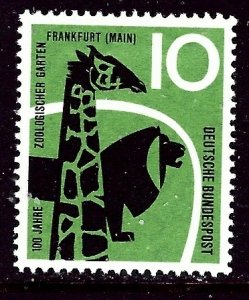 Germany 784 MH 1958 Giraffe and Lion    (ap5976)