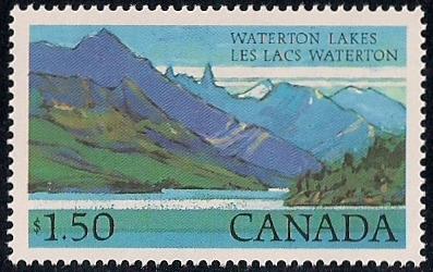 Canada #935 1.50Dollars Wateron Lakes mint OG NH XF