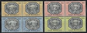 SAN MARINO 1972 - Art, Legends of St. Marinus / complete set MNH, pairs