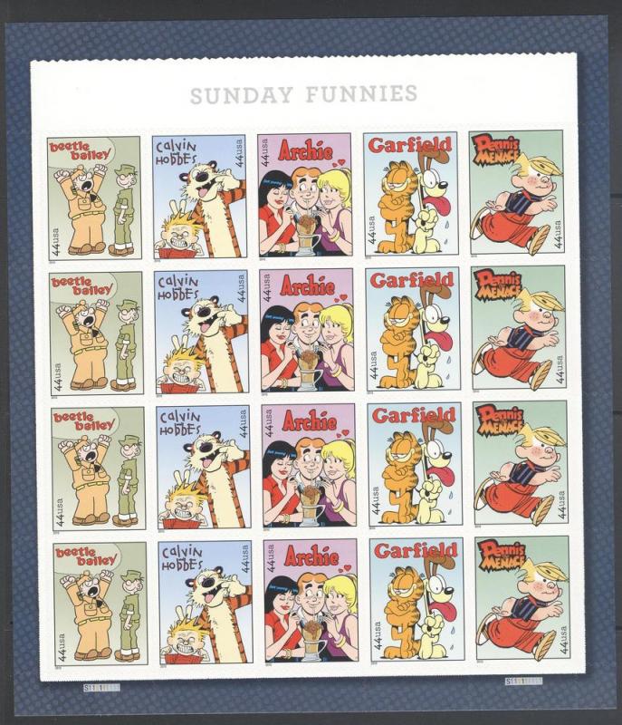 United States 2010 Sunday Funnies Souvenir Sheet MNH 