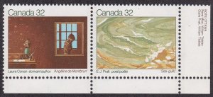Canada # 979a, Rene Milot Paintings, NH, 1/2 Cat.