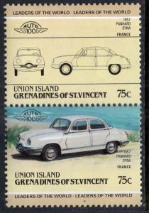 St Vincent Grenadines Union Island 152 Cars MNH VF