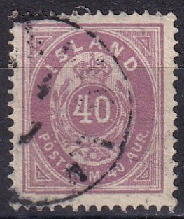 Iceland #18 F-VF Used  CV $47.50 (Z8159)