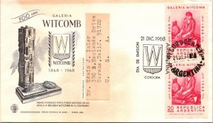 Argentina 1968 FDC - 100 Years Witcom Gallery - Cordoba - J65