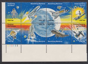 1919a Space Achievement Plate Block MNH