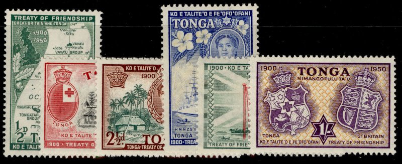 TONGA GVI SG95-100, complete set, M MINT. Cat £12.