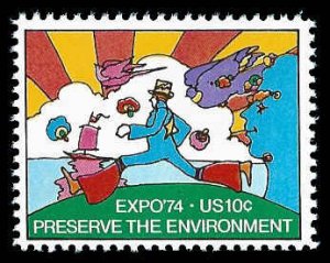 PCBstamps   US #1527 10c Expo 74, MNH, (14)