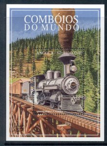 Angola 1997 Trains MS MUH
