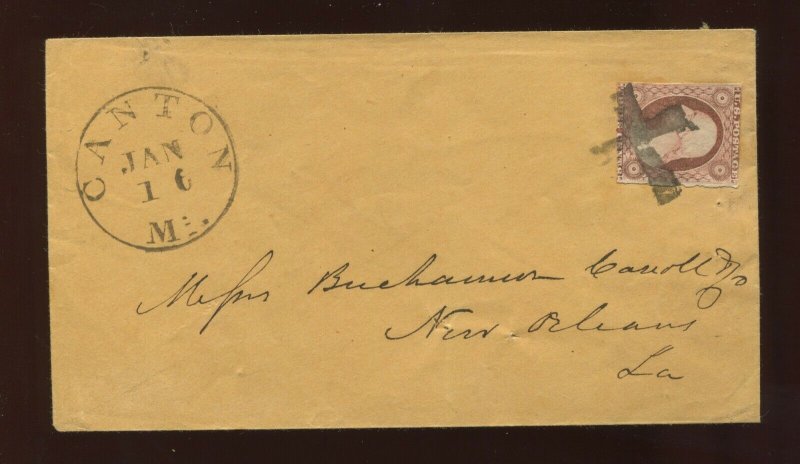 SCOTT 11A Cover FANCY CROSS CANCEL OF CANTON MI (S-E CR-C1) w/PF Cert Crucifix