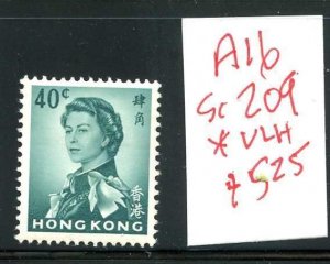 A16 Hong Kong scott #209 mlh* (offers welcome)