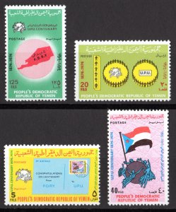 Yemen 1974 Sc#149/152 UPU CENTENARY STAMPS ON STAMPS Set (4) MNH