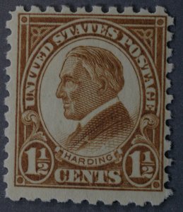 United States #582 1 1/2 Cent Harding MNH