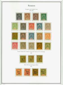 French Colonies - REUNION ISLAND 1885-1939 Fabulous MINT COLLECTION very high cv