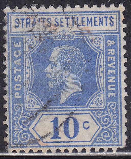 Straights Settlements 159 Used 1918 King George V