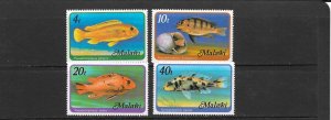 FISH - MALAWI #307-310