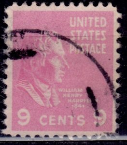 United States, 1938, William H. Harrison, 9c, sc#814, used