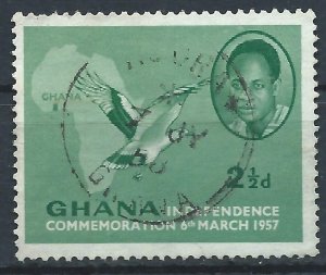 Ghana 1957 - 2½d Independence - SG167 used