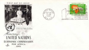 United Nations 1961 FDC Sc 96 Economic Commission UN New York Artcraft Cachet