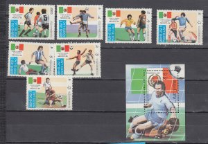 J44077 JL Stamp 1985 laos set+ s/s  mnh #612-9 sports