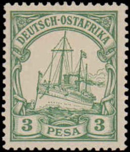 German East Africa #12, Incomplete Set, 1900, Hinged