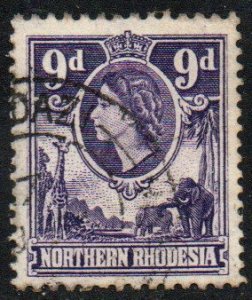 Northern Rhodesia Sc #69 Used