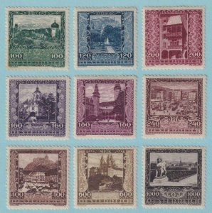 AUSTRIA B57 - B65 SEMI-POSTALS  MINT HINGED OG * NO FAULTS VERY FINE! - X505