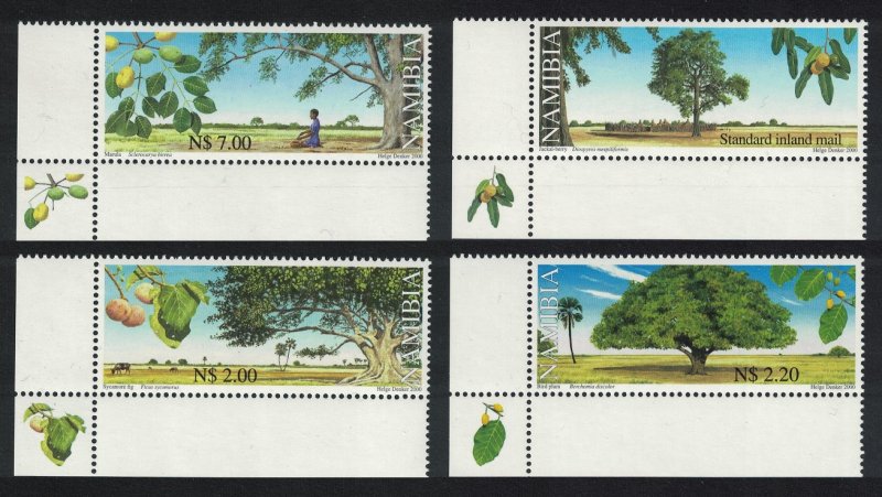 Namibia Trees with Nutritional Value 4v Corners SG#873-876