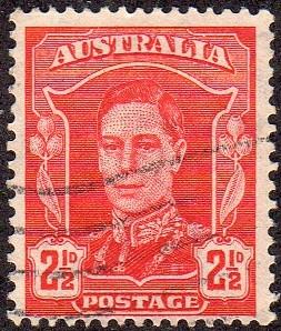 Australia 194 - Used - 2 1/2p King George VI (1942) (cv $0.30) (1)