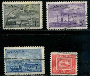 Canada, SC# 311-4 British Postal Admin in Canada set used