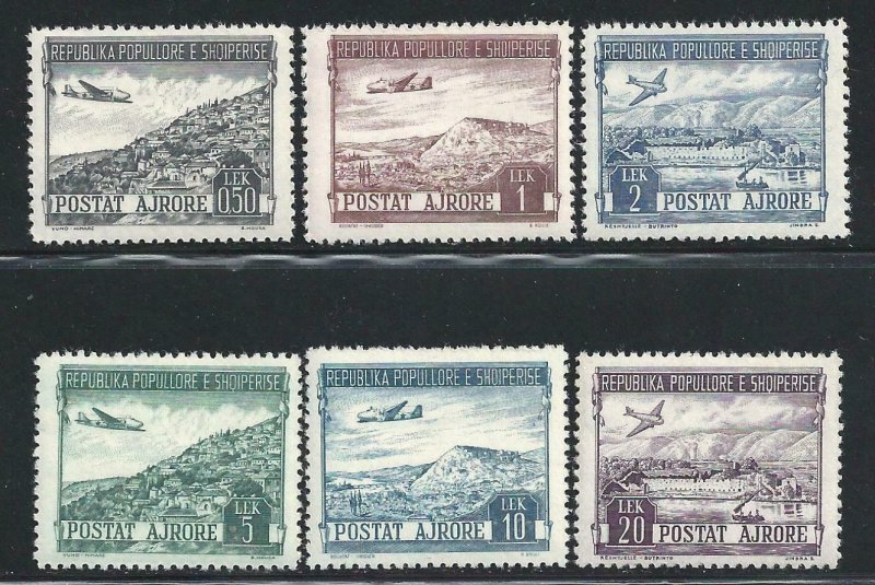 1950 Albania/Albanien, Mail Aerea N°52/57 6 Values MNH