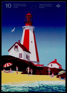 Canada 3338a Booklet MNH Vintage Travel Posters, Lighthouse, Train, Skiing