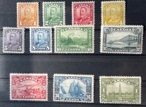 Canada, Scott 149 - 159, Unused LH-LHR, F -VF, Some VF