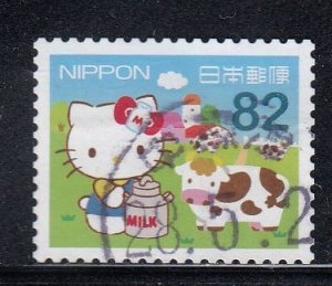 Japan 2015 Sc#3895g Greetings 2015 Hello Kitty Regional Issue - Hokkaido used