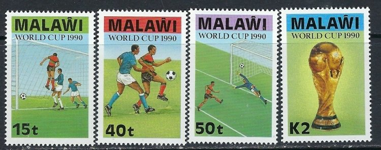 Malawi 566-69 MNH 1990 World Cup Soccer (ak5045)