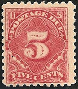 #J55a Mint - Hinge Mark - Deep Color - CV $45.00