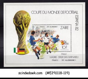 ZAIRE - 1982 WORLD CUP OF FOOTBALL ESPANA '82 - MIN/SHT MNH