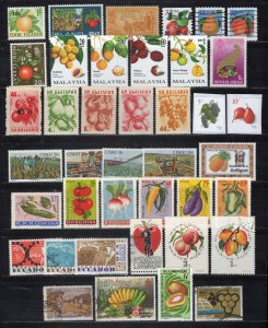 Fruit & Vegetables Stamp Collection MNH/Used Food Plants Farming ZAYIX 0524S0015