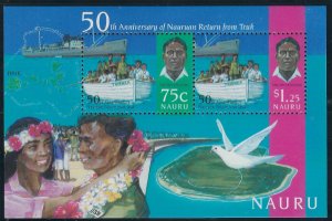 Nauru 433a MNH 1996 Return from Truk anniversary (ad2159)